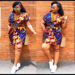 African fabric (Ankara) little dress